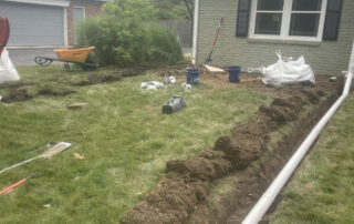 Residential drainage installation
